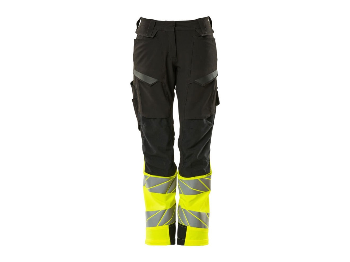 Calças Grandes Com Bolsos Para Joelheiras Accelerate Safe 19178 Preto 38 / 32 MASCOT