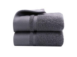 Conjunto de Toalha NEVEANCE Banho Mão Rosto Super Macias Algodão Cinzento - 2pcs (Tamanho Único)