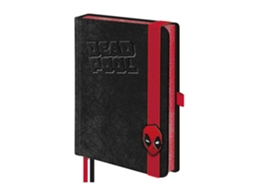 Caderno Marvel Luxe Deadpool Tamanho Único Preto/ Vermelho Preto/ Vermelho Tamanho Único BRILVIBERA