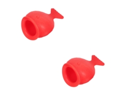 2 Pacotes De Silicone Em Formato De Peixe, Aumento Labial (vermelho)