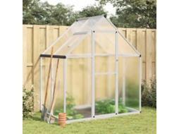 Vidaxl Estufa Com Estrutura De Base 169x114x195 Cm Alumínio Prateado