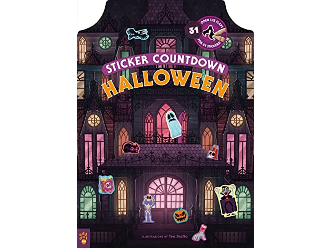 Livro Sticker Countdown Halloween de Odd Dot (Inglês - Capa Dura)