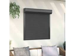 Vidaxl Persiana Rolô Antracite 100 X 100 Cm Alumínio E Poliuretano