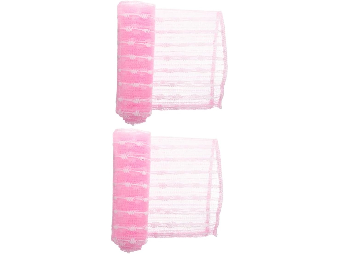 Conjunto De 2 Toalhas De Banho Esfoliantes Macias Em Nylon Para Banho E Limpeza Das Costas Com Desig Gokoco