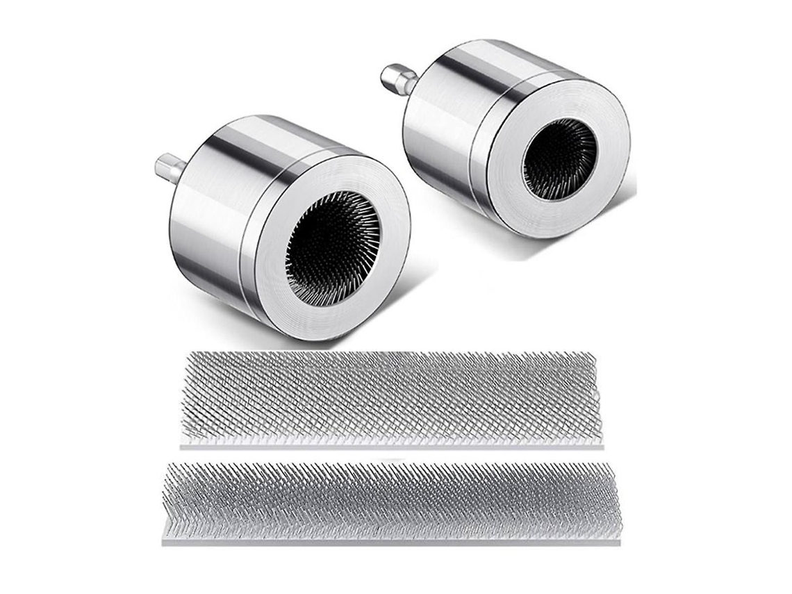 Kit Com 2 Escovas De Limpeza Para Tubos De Cobre Com Cerdas Substituíveis Para Furadeira (1/2 E 3/4 Polegadas)