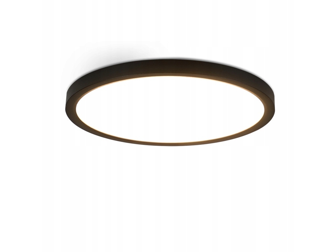 Nettlife Teto Led Ø 30 Cm - 24 W, Preto, 3000 K - Iluminação Contemporânea Para Cozinha, Casa De Banho, Corredor, Quarto