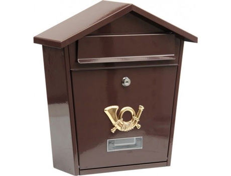 Caixa De Correio Vorel 78582 Aço Ligado 380 X 320 X 105 Mm Marrom