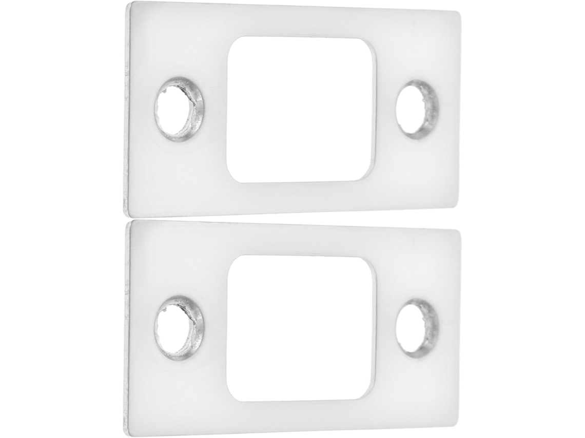 Conjunto De 2 Placas De Aço Inoxidável Prateado, Resistentes À Ferrugem.