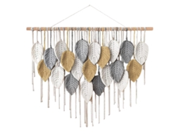 Laxiscreed Tapeçaria De Macramê Com Folhas Coloridas Para Decoração De Sala E Quarto