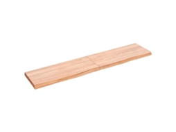 Vidaxl Prateleira De Parede 140x30x(2-4) Cm Carvalho Tratado Castanho