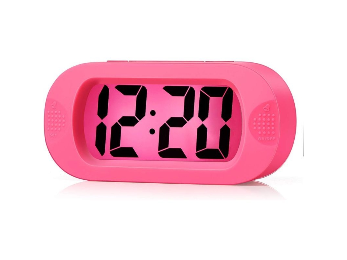 2026-reloj Despertador Digital Linjou Con Repetición Y Luz Nocturna (rosa) Para Niños