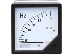 Medidor De Frequência Analógico Ac 6l2 Com Ponteiro, Painel, 45-55hz, 55-65hz, Ac100v 220v 380v, 1 Unidade Cor 45hz 55hz