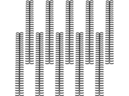 Argolas De Plástico Pretas Doitool Para Fichário, 30 Furos, 10 Unidades, Argolas Para Encadernação De Folhas Soltas