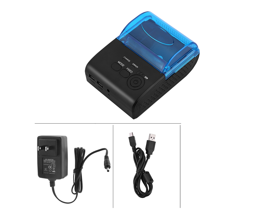 Impressora Térmica Mini 58mm Bluetooth4.0 Usb Para Recibos Pos Android Esc/star