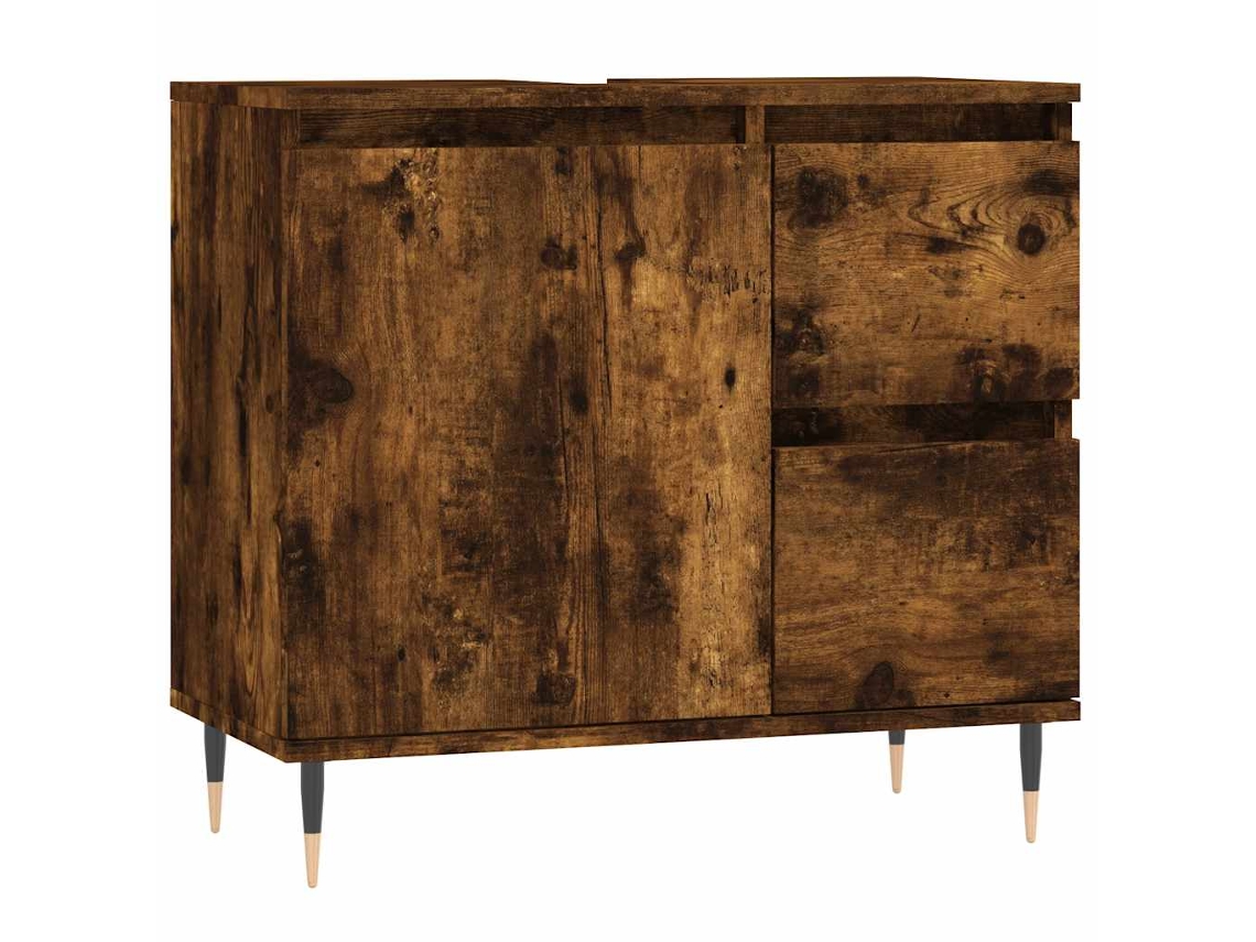 Bathroom Cabinet, Bathroom Cabinets Vidaxl Marrom Madeira Processada (n/a)