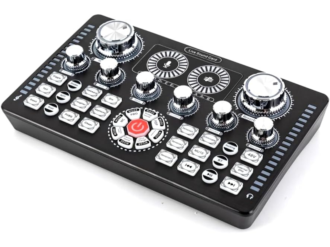 Mixer de Áudio USB com Placa de Som SFUSHOS