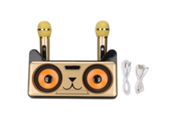 Caixa de Som Bluetooth EOOCOO (dual Microfones Sem Fio, Ktv Doméstico)