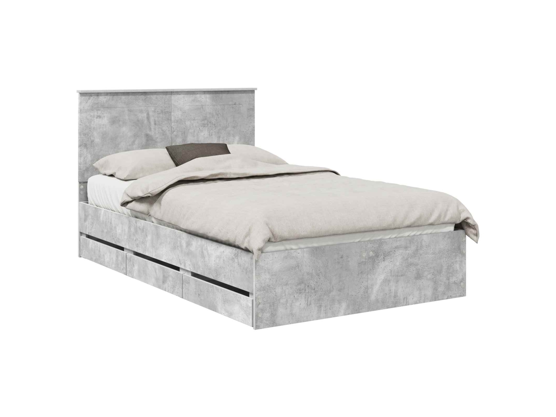 Estrutura de Cama 135x190cm Madeira de Engenharia MAISON EXCLUSIVE