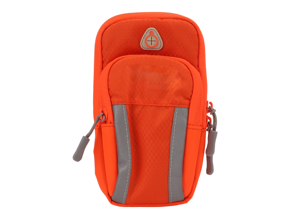 Bolsa Esportiva Impermeável De Nylon Com Zíper Duplo Para Braço, Ideal Para Academia, Corrida E Atividades Ao Ar Livre.