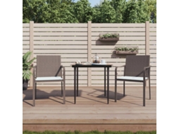Cadeiras Jardim C/ Almofadões 2pcs 56x59x84 Cm Vime Pe Marrom Dkd Home Decor