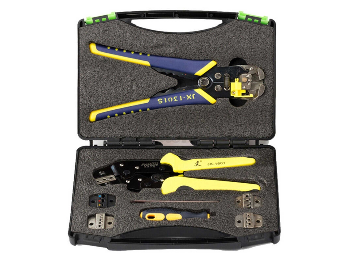 Jx d 5301 Alicate de Engate com Ratchê Kit Desencapador de Fios para Manutenção Elétrica | S/MARCA