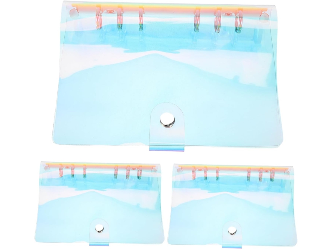 Capa Fichário Com 3 Argolas, 6 Argolas, Design Vibrante E Brilho Duradouro, Material Em Pvc E Metal, Resistente