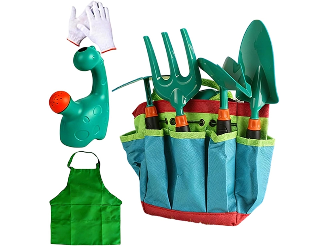 Pá E Enxada Cavar (5, Ferramentas De Jardinagem Para Crianças- Conjunto 9 Peças Com Ancinho, 1 Polegadas)