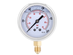 Manômetro Radial Profissional Ts pgg604 0 70bar 1/4bsp Aço Inoxidável para Uso Doméstico e Industrial