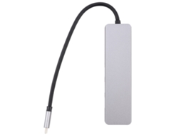 Docking Station (hdmi+rj45) Usb3.1 Tipo-c Para Hdmi+rj45 Docking Station 6-em-1 Suporta Carregamento Pd Nintendo Usb3.0