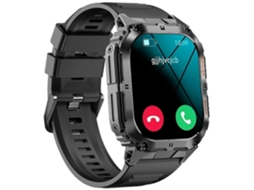 Smartwatch K61pro com tela AMOLED de 1,96 polegadas, monitoramento de saúde, chamadas Bluetooth e rastreamento de esportes de bicicleta elétrica.