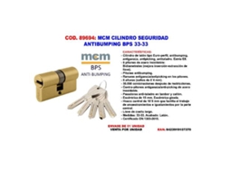 Mcm cilindro seguridad antibumping bps 33-33