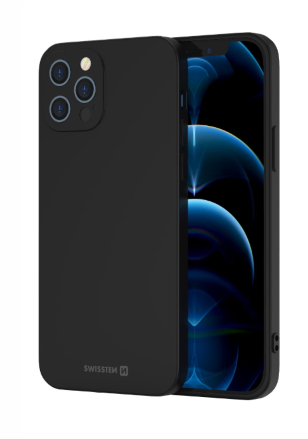 Capa SWISSTEN iPhone 12/12 Pro Joy (Preto)