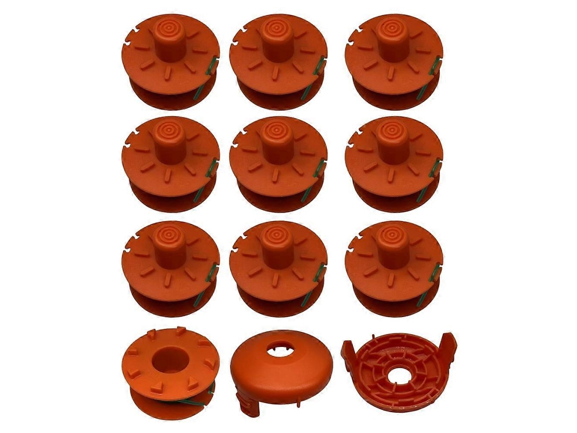 Para Aparador De Grama Gardena Turbotrimmer Smallcut, Carretel De Corda De Nylon De 10 Polegadas Com 2 Tampas De Carretel, 05367-20 05329-2