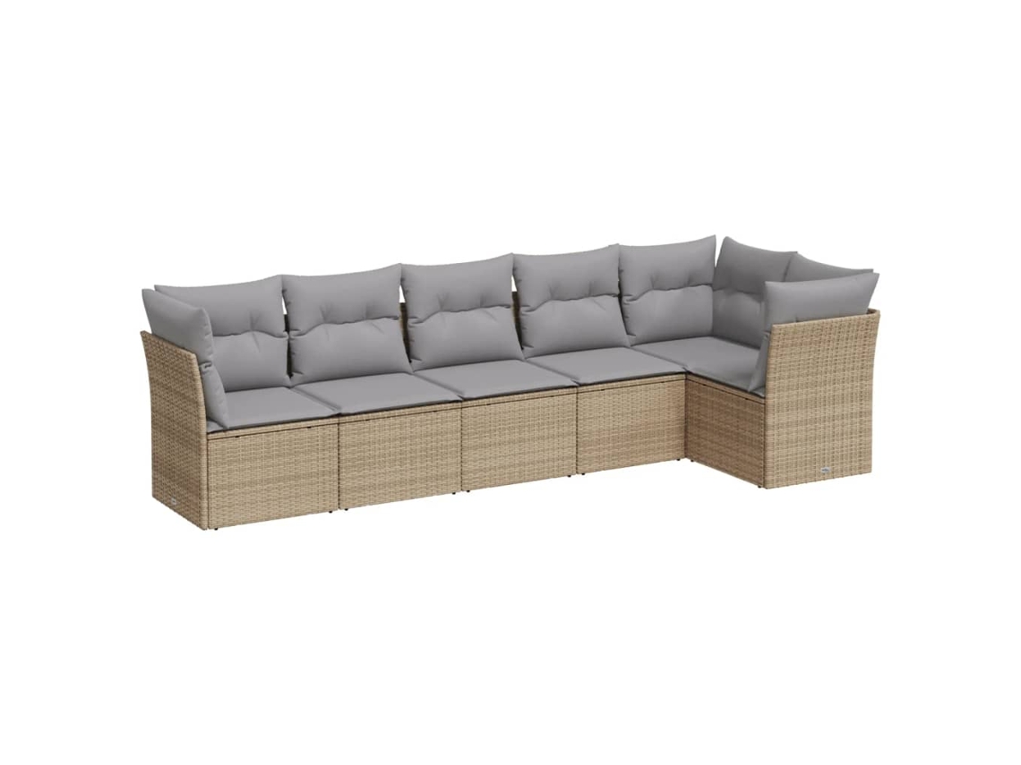 Garden Sofa Set, Garden Sofa Sets Vidaxl Bege Rattan / Vime (n/a)