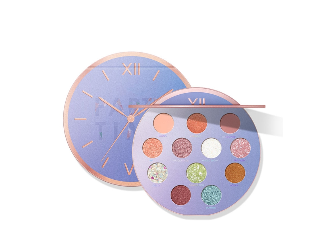 Sombras De Ojos De 12 Colores Con Brillo De Larga Duración, Textura Fina Y Segura Para Diferentes Ocasiones