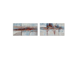 Quadro DKD HOME DECOR Abstrato Moderno (2 Unidades - 140 x 2,8 x 70 Cm)
