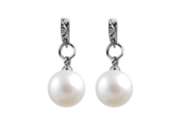 Brinco De Ouro Com Pérola Falsa Estilo Moderno Acessório Feminino