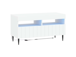 Vidaxl Gabinete De Tv Led Branco Derivados De Madeira