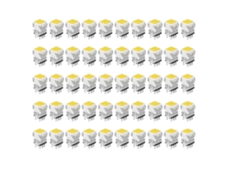 50pcs Interruptor De Botão Com Trava Automática 6 Pinos Amarelo 220v Estável Preciso