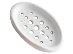 2026 portavasos de Jabón Flexible de Silicona Con Escurridor, 2 Piezas, para Baño Y Cocina, Blanco