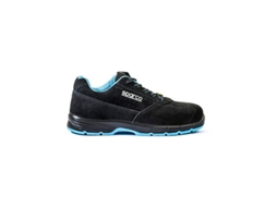 Calçado Desportivo De Segurança Horizon Moreno S1ps Em Preto E Azul Com Sola Antiestática Sparco (tamanho 38)