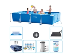 Intex Piscina Com Estrutura Retangular - 450x220x84 Cm - 7-peças S30296