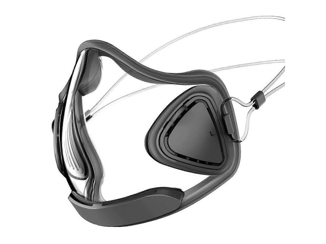 Máscara Facial Transparente Reutilizable Anti Niebla Con Protector Facial, Ajustable Y Antipolvo Negro