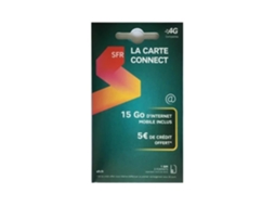 Cartão Sim SFR com Crédito de 5 € 15 Gb de Internet Incluído