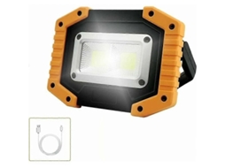 Refletor Led De Trabalho Cob 30w Recarregável Usb