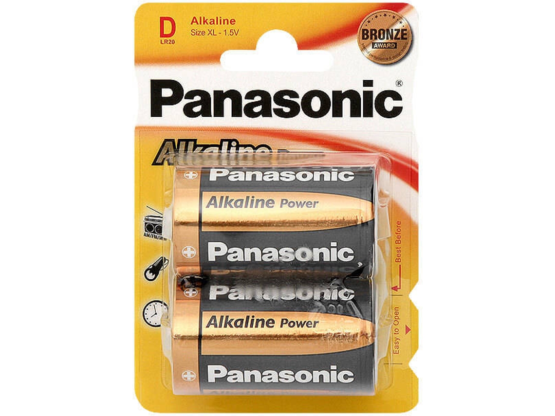 Pilhas Alcalinas 1,5V D / LR20 PANASONIC (2 Un)