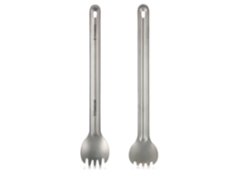 Colher Garfo Titanio Longo Outdoor Tomshoo