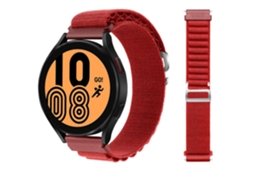 Bracelete Alpine G-Hook Ajustável Samsung Galaxy Watch Active Vermelho