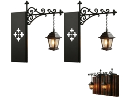Luminária De Estante Estilo Lanterna Para Biblioteca, Suspensa Com