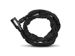 Cadeado De Corrente Para Bicicleta Com Chave Iluminada, 120 Cm, Preta